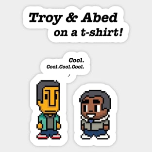 Troy and Abed · Community · TV show Sticker